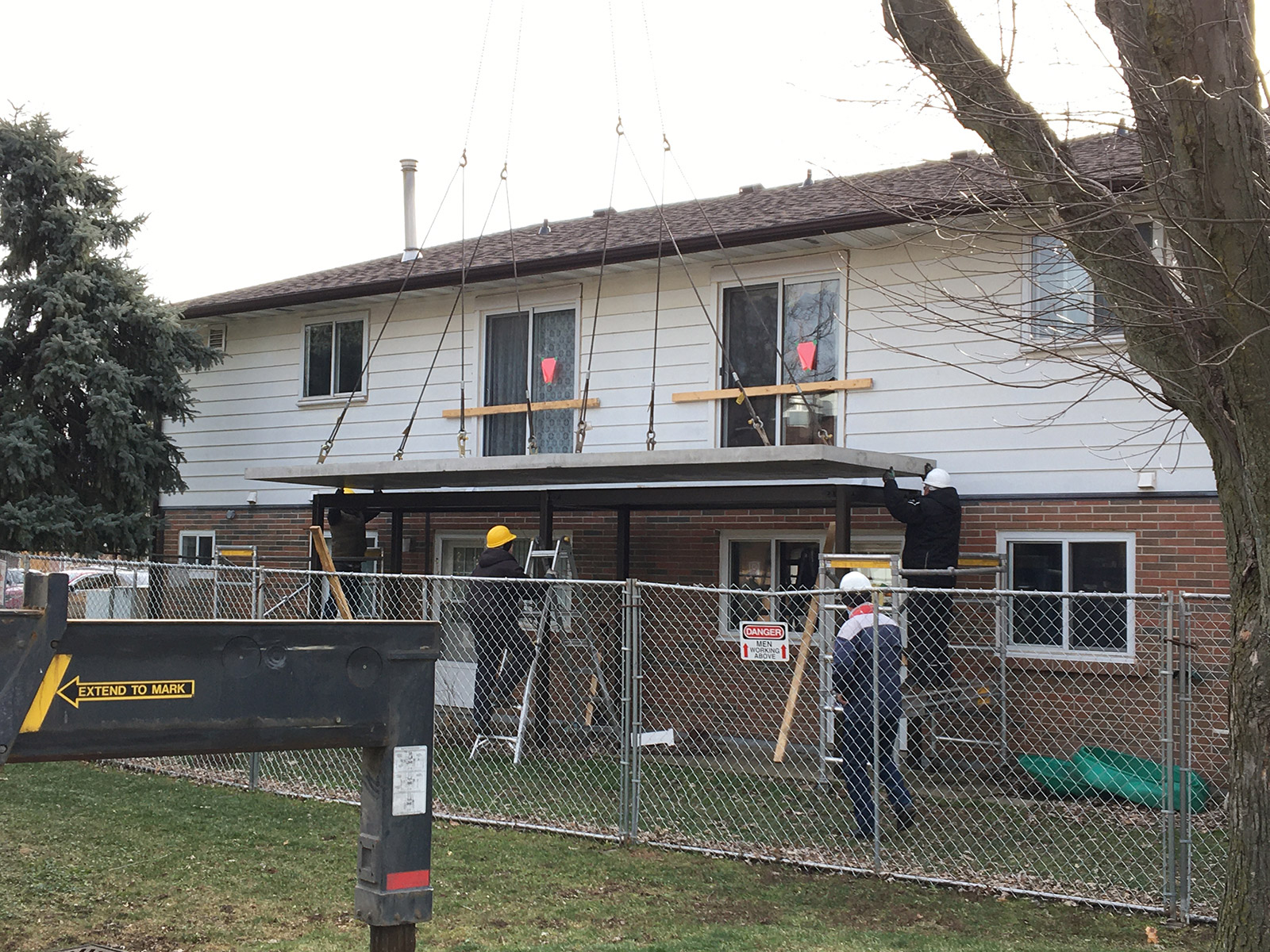 During Construction Installation Of Concrete Slabs